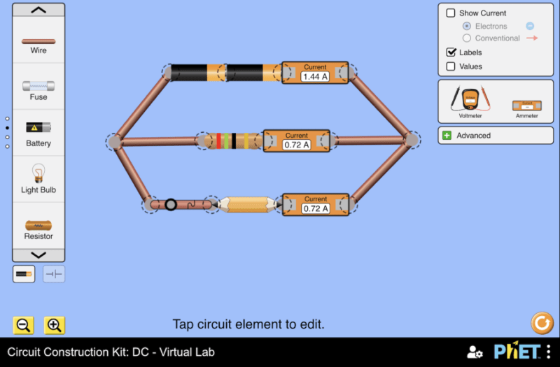 Circuit Construction Kit: DC - Virtual Lab- PHET