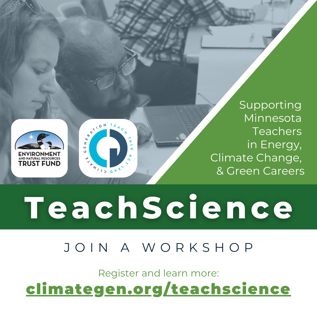 TeachScience Graphic, Join a Workshop Link